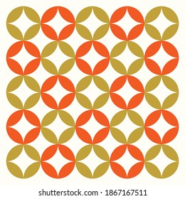 mid-century pattern with calm and fresh colors