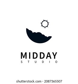 Midday logo. icon vector illustration logo design.