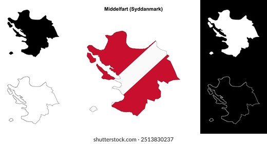 Mapa do município de Middelfart