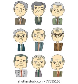 Middle age man and face