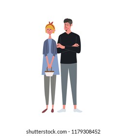 A middle aged couple