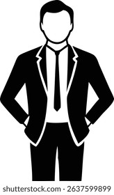 Middle aged man portrait silhouette against white background forma design