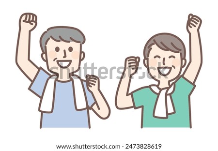 middle aged people with joy