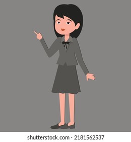 Middle aged woman wearing business clothes and posing