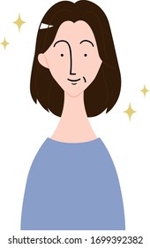 middle aged woman who has beautiful hair