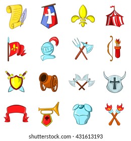 The middle ages icons set