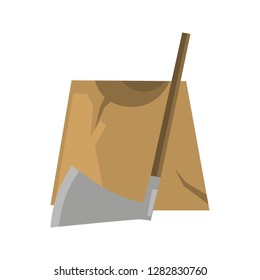 middle ages time executioner color flat icon