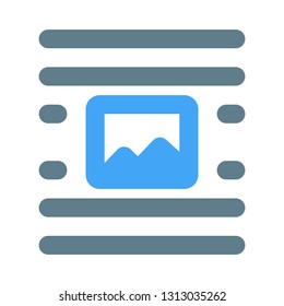 Middle center image document page-layout setting button