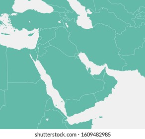 Middle east , Arabian countries map / No text