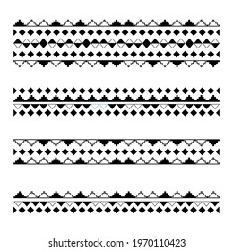 Middle East Arabic pattern design, Riyadh, Saudi Arabia ornament Sadou culture, Najd design, editable stroke