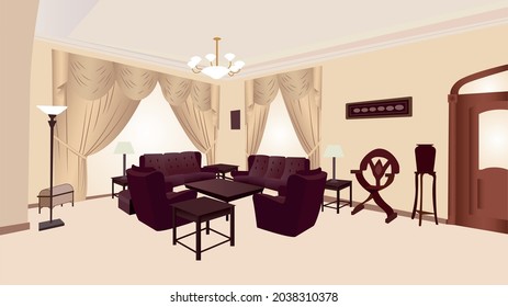 Middle East Classic House Interior Background