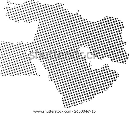 middle east dot halftone vector design with white background