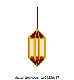 Middle East Hanging Lantern. Perfect for Islamic Festive Designs.
