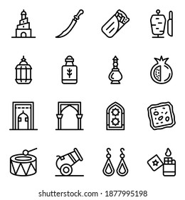
Middle East Traditions Solid Icons Pack