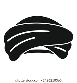 Middle east turban icon simple vector. Asian head. Eastern ethnic cultural