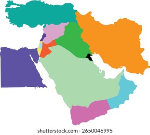 Diseño de Vector de Oriente Medio con fondo blanco