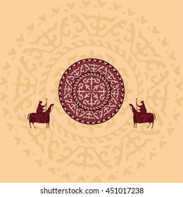 Middle East vector tribal ornament