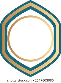 Middle eastern gold ornament frame

