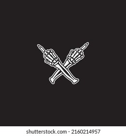 Mittelfinger Handknochen, die Illustration zeichnen.