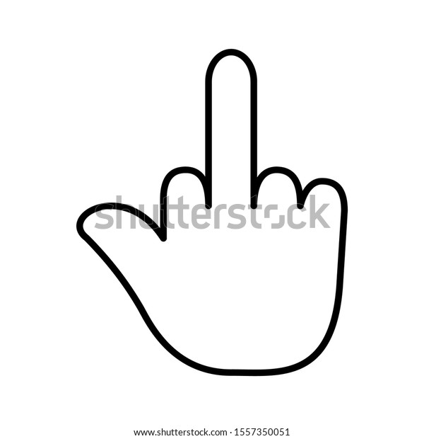 Download Middle Finger Icon Design Middle Finger Stock Vector Royalty Free 1557350051