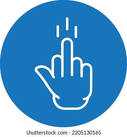 Mittelfinger-Symbol, Fingersymbol, Vektorgrafik