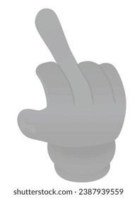 Mittelfinger-Symbol. Vektorgrafik