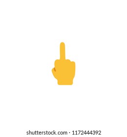 Middle Finger Vector Flat Icon