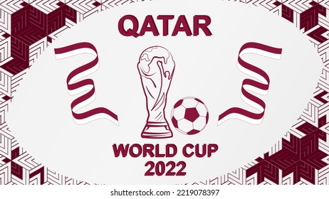 Middle Java, Indonesia - October 27 2022: Qatar world cup 2022 design vector illustration