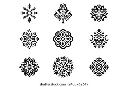 Middle Pattern silhouette,Middle Pattern vector
