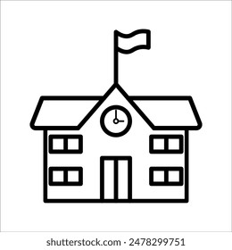Middle School Modern Simple Vector Icon