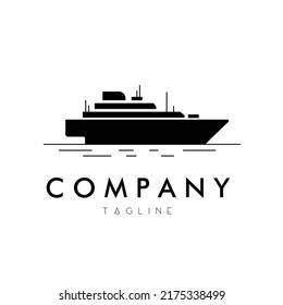 A MIDDLE SEA CRUISE LOGO VECTOR ILLUSTRATION DESIGN