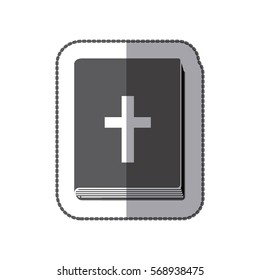 middle shadow sticker grayscale with holy bible