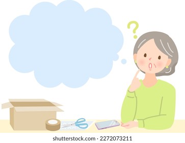 Middle women thinking about products to sell