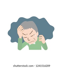 Middle-aged man suffering from anxiety