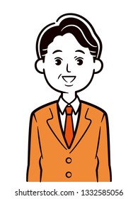 Middle-aged man's illustration