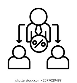 Middleman Icon Element For Design