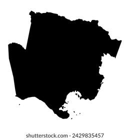 Middlesex County map, administrative division of Jamaica. Vector illustration.