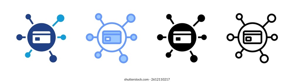 Middleware icon set multiple style collection
