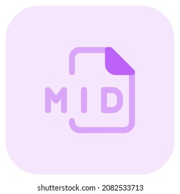 MIDI file extension is a Musical Instrument Digital Interface file