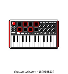 Midi Keyboard Controller In 8 Bit Pixel Art