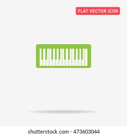 Midi keyboard icon. Vector concept illustration for design.
