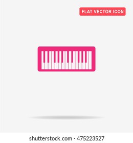 Midi keyboard icon. Vector concept illustration for design.
