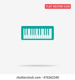 Midi keyboard icon. Vector concept illustration for design.