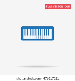 Midi keyboard icon. Vector concept illustration for design.