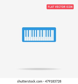 Midi keyboard icon. Vector concept illustration for design.