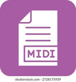 MIDI Vector Icon Design Illustration