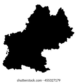 Midi-Pyrenees black map on white background vector