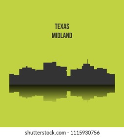 Midland, Texas ( city silhouette )