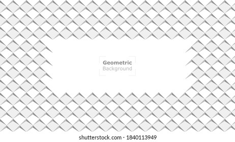 textura 3d abstracta geométrica de color blanco medio, el vector de fondo se puede utilizar para el diseño de libros, presentaciones, banners, carteles, volantes, portadas de cd, sitios web y publicidad.