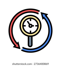 midlife re evaluation color icon vector. midlife re evaluation sign. isolated symbol illustration